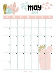 May 2026 Calendar Templates - 14 Free Printables - Savor + Savvy