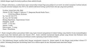 Secara tidak langsung, latihan industri ini juga dapat mewujudkan sikap lebih berdisiplin, bertanggungjawab, dan berupaya menguji keyakinan diri membuat keputusan untuk menyelesaikan sesuatu masalah yang dihadapi. Li Fka Uitm Tawaran Tempat Latihan Industri Di Kelantan Facebook