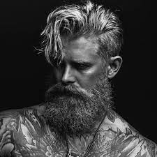 Messy Medium Length Undercut Long Full Beard Undercut With Beard Long Hair Styles Men Hair And Beard Styles