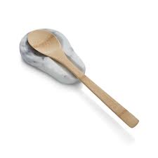 Marble And Acacia Wood Spoon Rest – Homenature