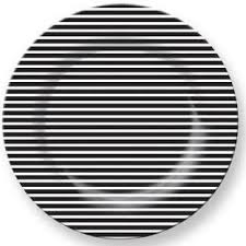 Black And White Striped Dinner Plates French Bull Black White Stripe Plates French Bull Black And White Black White Stripes
