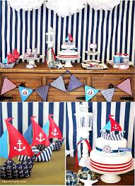 Choose from nautical decorations and nautical party supplies featuring anchors, starfish, crabs, lobsters and more ocean fun. Feesten Speciale Gelegenheden Blue White Nautical Boat Personalised Birthday Party Bunting Luxclusif Com