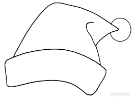 Printable Santa Hat Coloring Pages For Kids Cool2bkids Free Christmas Coloring Pages Coloring Pages Christmas Hat