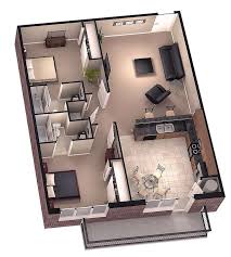 Love The Fact It Has A Terrace 3d Floor Plans Architecture With Images Two Bedroom Tiny House Small House Plans Tiny House Floor Plans