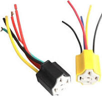 5pin Ceramic Material car Relay Socket car Relay Socket Wire Connector  (Color : 5pin)