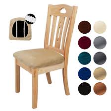 Ships free orders over $39. 6pcs Home Velvet Dinning Chair Seat Cover Overstock 32109307