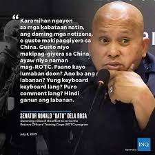 Sen. Panfilo Lacson has pushed for the restructuring of the Armed Forces of  the Philippines (AFP), the imposition of two-year mandatory military  service in a bill that seeks to improve the country's