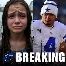 BREAKING: From football hero to amazing dad, Dallas Cowboys player Dak  Prescott has made an extraordinary decision: adopting a baby girl who  miraculously survived the historic Texas floods that took her entire