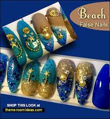 40 awesome beach themed nail art ideas to make your summer rock. Decorating Theme Bedrooms Maries Manor Ocean Nail Designs Starfish Nail Art Beach Nails Ocean Nail Art Mermaid Nail Art Mermaid Nails Ideas Tropical Beach Nail