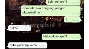 60 kata kata gombal buat cowok romantis lucu 6 8 2021 kata kata gombal lucu romantis buat cowok foto freepik com 23 aku rela dipenjara seumur hidup asalkan pelanggarannya karena mencintaimu 24 aku rela ikut lomba lari keliling dunia asalkan engkau yang menjadi garis finish nya 25 aku setuju. 6 Chat Gombal Minta Balik Hp Ke Pasangan Ini Bikin Baper Hot Liputan6 Com