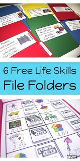 Free Life Skills File Folder Activities For Special Education Life Skills Classroom Teaching Life Skills Life Skills Lessons