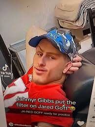 Jared Goff looks right in that filter 😂