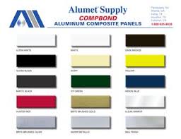 Alumet Compbond Aluminum Composite Material Panels Color