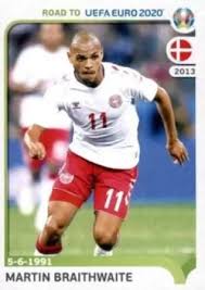 Not only was his performance good news for denmark, it was also good news for the catalan giants. Martin Braithwaite Denmark Road To Euro 2020 Sticker 79