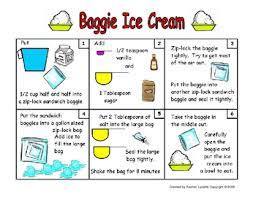 Ice Cream In A Baggie Ice Cream Science Baggie Ice Cream Preschool Cooking