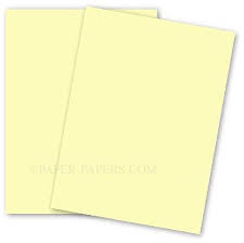 Basis Colors 12 X 18 Cardstock Paper Light Yellow 80lb Cover 100 Pk Paper Light Cardstock Paper Paper