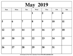 May 2019 Calendar Printable Printable Calendar July Editable Calendar Free Printable Calendar Templates