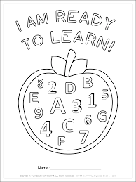 Our preschool audience just can't get enough of these fun activity pages. Back To School Coloring Page I M Ready To Learn Planerium