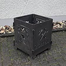 Pottfire Feuersaule Feuerstelle Lichtsaule Feuertonne Ruhrpott Forderturm Amazon De Garten Urna Skamejka