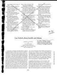 Our staff is here to ensure . Pdf Lay Beliefs About Health And Illness