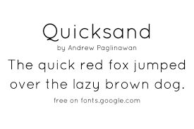 Free Google Font Quicksand Font Andrew Paglinawan A Display Sans Serif With Rounded Terminals The Project Was Initiat Google Fonts Holiday Fonts Kid Fonts