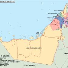 Large detailed map of uae with cities and towns. United Arab Emirates Political Map Eps Illustrator Map Vector World Maps