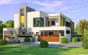 3d Front Elevation Com 1 Kanal Corner Plot 2 House Design Lahore Beautiful House 1 Kanal Modern 3d Village House Design House Exterior House Design Pictures