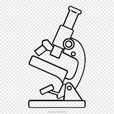Drawing Microscope Line Art Coloring Book, Ear, Angle, White, Text Png |  Pngwing