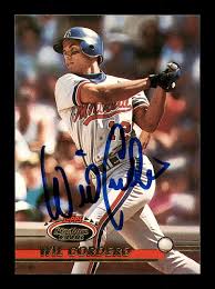 Wil Cordero Autographed 1993 Stadium Club Card #361 Montreal Expos SKU  #183884
