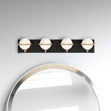 Check out our gold bathroom light selection for the very best in unique or custom, handmade pieces from our lighting shops. Modern Contemporary Gold Bathroom Light Fixtures Allmodern