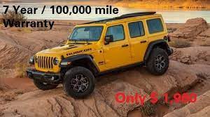 Jeep Extended Warranty In 2020 Chrysler Cars Vehicles Warranty
