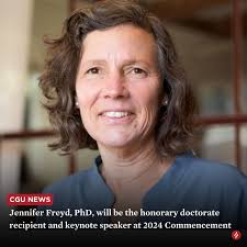 🎓 Announcing CGU's Honorary Doctorate Recipient & Commencement Speaker:  Jennifer Freyd, PhD! 🌟 Freyd is a theoretician, author, and Professor  Emerit of Psychology at the University of Oregon…