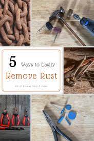 Lemon juice and vinegar are two household acids that can dissolve rust,. 5 Easy Ways To Remove Rust From Metal In Seconds