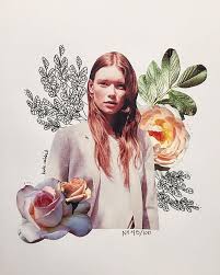 Flower Collage By No 45 100 Foundbykaty Collage Illustration Flower Collage Collage Design