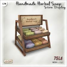 Find handmade soap manufacturers, handmade soap suppliers & wholesalers of handmade this gift basket is nicely wrapped for the christmas holidays! Second Life Marketplace V W Handmade Herbal Soap Display 1 Li Herbalist S Shops Or Old Drugstore Vintage Vendor