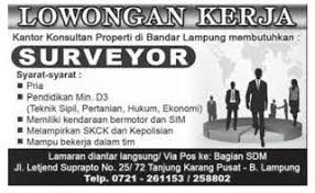 Lowongan Kerja Lampung Lowongan Kerja Konsultan Bandar Lampung Teknik Sipil Pelampung Pendidikan