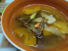Akhirnya setelah lebih 20 tahun, dapatlah jugak kjee merasa lauk asam rebus yang diletak terung asam atau terung dayak kata orang dulu kjee makan masa kat kuching, sarawak, dia orang guna ikan terubuk salai. Pbj Lauk Kitai Menua Sup Salai Ikan Bilis Salai Ikan Facebook