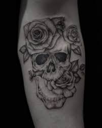 A human skull with large, gaping, eye sockets can look very visually striking. Top 80 Best Skull And Rose Tattoo Ideas 2021 Inspiration Guide