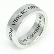 Amor Vincit Omnia Love Conquers All Ring Antique Ring Settings Promise Rings Love Conquers All