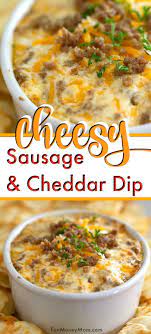 Cheese Dip With Sausage This Hot Cheese Dip Is The Perfect Tailgating Recipe You Can Never Go Wrong With Sausage Dip As A P Hot Cheese Dips Sausage Dip Food