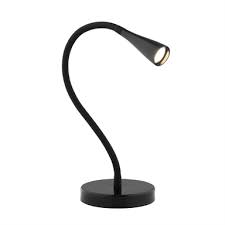Black indoor desk lamp with glass shade. Verve Design Black Led Dale Desk Lamp Bunnings Warehouse