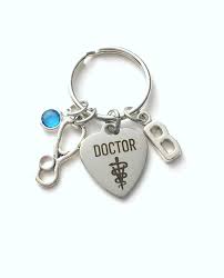 Gift For Veterinarian Keychain Vet Key Chain Stethoscope Animal Doctor Keyring Letter Women Her Birthston Keychain Gifts For Veterinarians Birthstone Charms