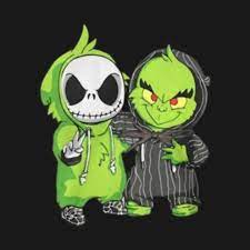 Check Out This Awesome Jack Skellington And Grinch Design On Teepublic Dibujos Kawaii Dibujos Bonitos Fondo De Pantalla Animado