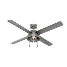 They provide only quality and energy efficient ceiling fans. Hunter 52 Spring Mill Outdoor Ceiling Fan With Led Light Kit And Pull Chain Damp Rated Overstock 31244178