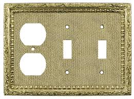 Functionally, they serve as decorative frames to light switches and plugs. Vintage Hardware Lighting Victorian Decorative Triple Gang Switch Electrical Outlet Plug Combo Switchplate Cover L W24