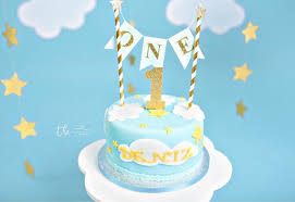 Use this 1st birthday cake to bring a personalized flair to every occasion. Boys 1st Birthday Cake Topper Baby Boy Is One Blue And Gold Etsy