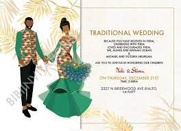 Odo Foforo Ghanaian Traditional Wedding Invitation Traditional Wedding Invitations Ghanaian Wedding Traditional Wedding