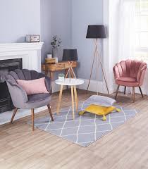 aldi s 80 scalloped velvet chair is back by popular demand velvet living room brown living room decor pink velvet armchairs