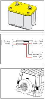 For some reason, my third brake light is not working (i have a wagon, is the light located on the hatch). How To Install Rugged Ridge Accessory Brake Light Led Ring On Your Wrangler Extremeterrain