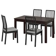 See more ideas about dining room decor, dining room design, dining. Laneberg Ekedalen Table And 4 Chairs Brown Black Light Gray Ikea